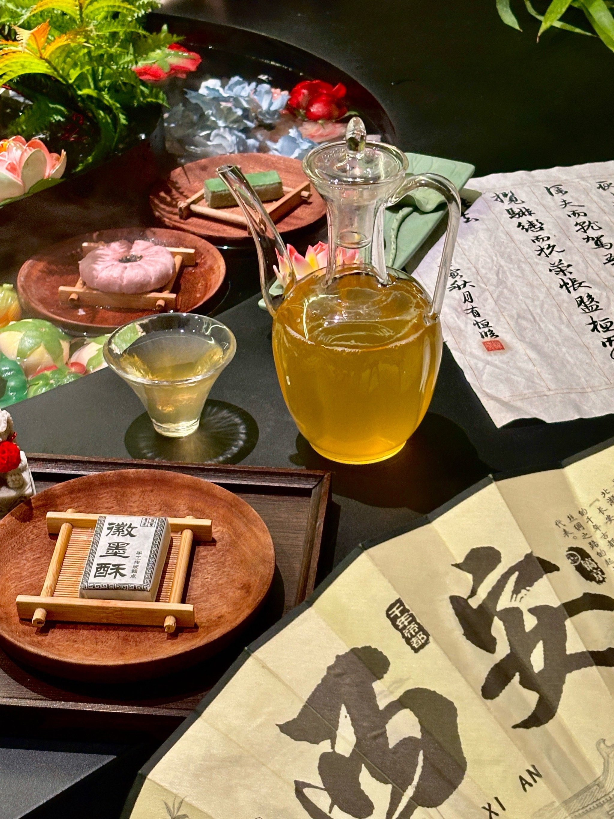 审美感拉满了!曲水流觞桌宴