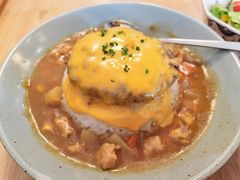 芝士牛肉汉堡咖喱饭-红小满休闲餐厅(十全街店)