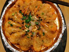 铁板蒜蓉虾-老阿爸鲜鱼土菜(昆山花桥店)