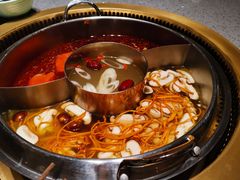 鲜菌汤鲜牛汤香辣-鲜货俚鲜火锅(青果路店)