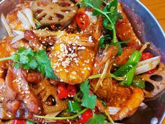 大虾鸡翅-民食香·腊排骨野生菌美食(木府店)