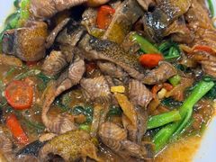 空心菜炒鳝鱼-车头老二大排档(金城步行街店)