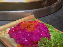 火龙果虾滑-王婆乔鲜鱼自助火锅(蜀汉路店)