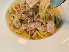 奶油蘑菇培根意面-UPPER KITCHEN(延安路店)