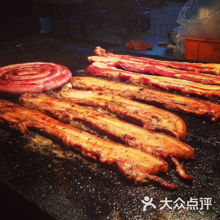 原住民美食石板烤肉山猪肉图片 - 第3张