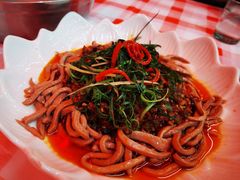韭菜腰丝-洪霞餐馆·川菜·鲜货现炒(两江春城店)