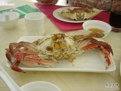 吃了盖子的红膏蟹，膏不多-海岛渔村大酒店(云霄路店)