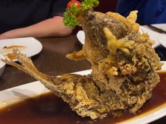 糖醋黄金鲤鱼-老牌坊鲁菜名店(宽厚里店)