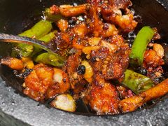 石锅杭椒牛蛙-桂满陇·杭州饭店(清河万象店)