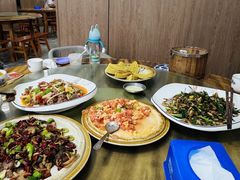 鸡油菌炒坛子肉-宋记冕宁土菜馆(海门渔村二店)