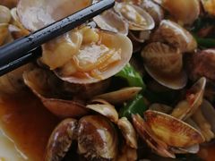 姜葱炒花甲-七鲜渔港美食餐厅(巽寮湾海景店)