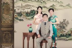 -时光纪亲子全家福照相馆(静安店母女写真父母纪念照)