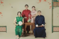 -时光纪亲子全家福照相馆(静安店母女写真父母纪念照)