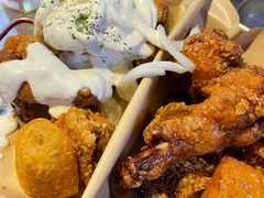 炸鸡翅一半一半-富乐满韩国正宗炸鸡韩国料理(虹泉路店)