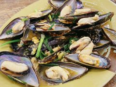 姜葱炒青口-贞姨美食·老字号海鲜大排档