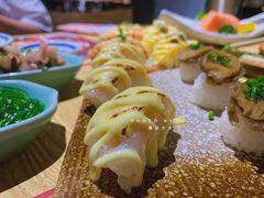火炙芝士玻璃虾寿司-鱼民·现造寿司(育德店)