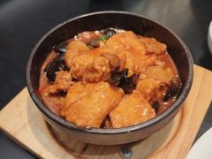 石锅木棉豆腐-在莲野·湖北民间菜·头牌松滋鸡(光谷步行街店)
