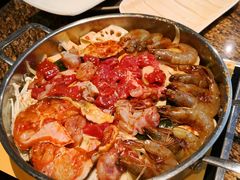 鸡翅鸡腿肉牛蛙组合锅-黄记煌三汁焖锅(崇文门店)