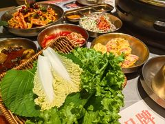 生菜套-草家酱蟹炭火烤肉店(珲春南路一店)