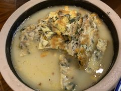 鲜艾叶煎土鸡蛋-园林美食城·本土农家菜(杨和镇店)