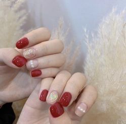 -复古绿·少女主题美甲美睫