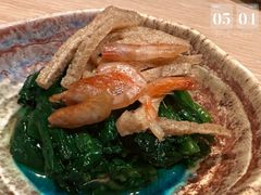樱花虾拌菠菜-鮨·玄海