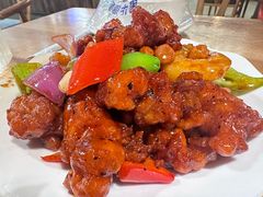 椒香虾仁爆鸡球-陈傻子餐厅(世纪都会店)