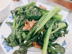 鸡杂炒菜心-同记鸡粥粉面店