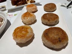 煎莲藕饼拼煎虾饼-花城苑广府菜(侨鑫店)