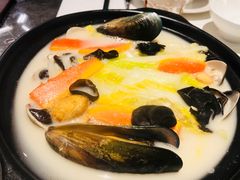 鲜贝鱼汤煮时蔬-港丽餐厅(高德置地店)