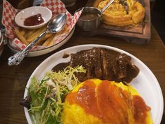 黑椒鸡扒蛋包饭-肥韬茶餐厅(南山mini店)