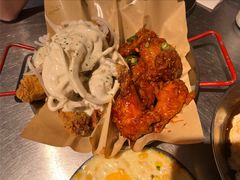 炸鸡翅一半一半-富乐满韩国正宗炸鸡韩国料理(虹泉路店)