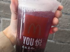 蓝莓风味泡泡饮-麦当劳(上百万和城店)