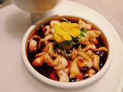 辣酒汁花螺配夏威夷果-木守西溪溪隐餐厅