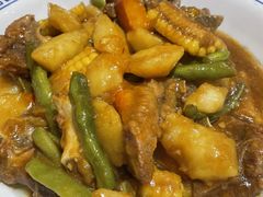 -东来菜馆•手抓海鲜家常菜•海鲜锅贴(鸽子窝店)