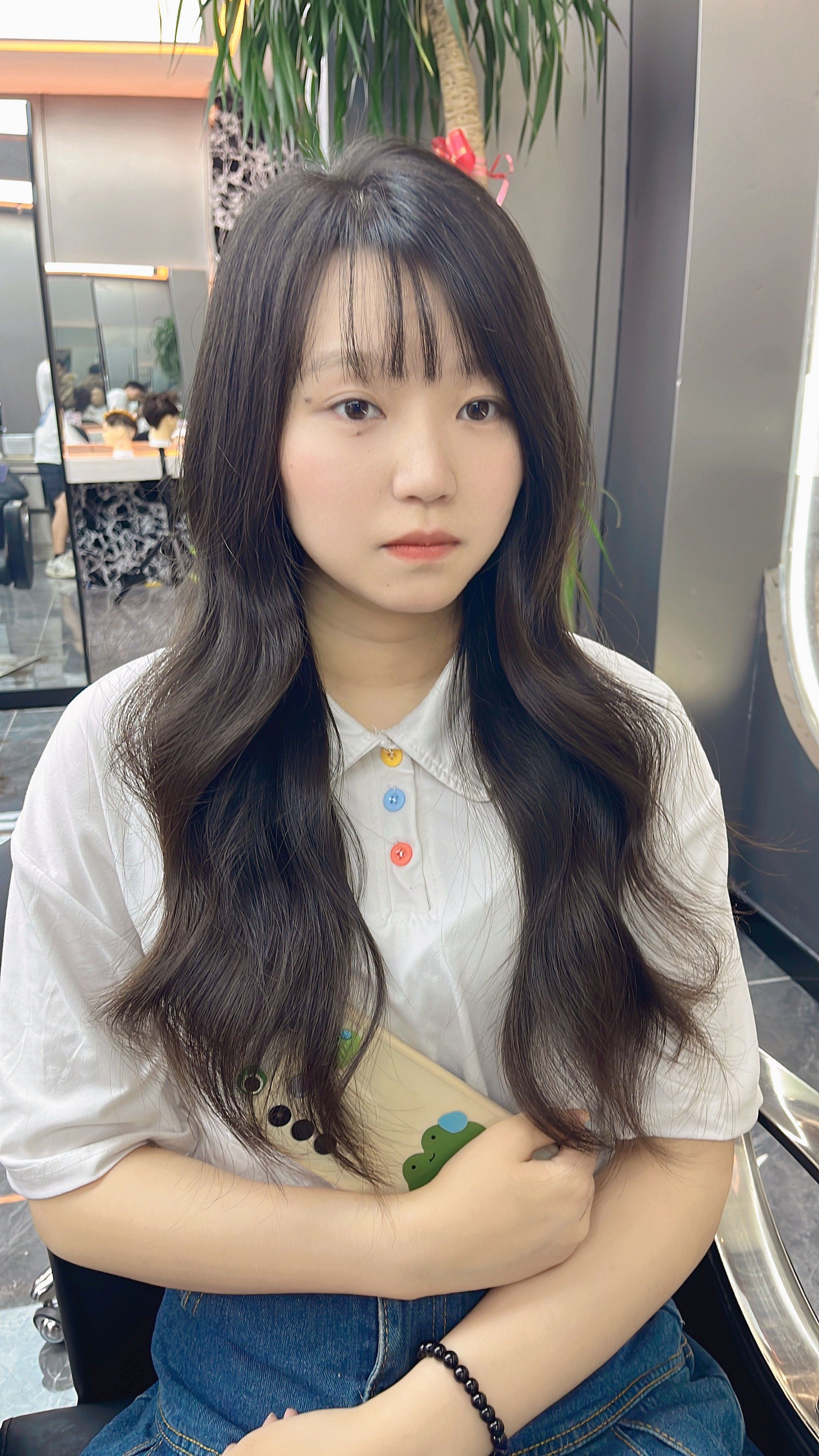 长发短发对比 #女生长发剪短什么发型好