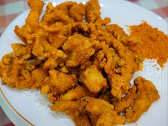 椒盐花椒小酥肉-八次方密云水库鱼粘卷子·熏鸽子·农家菜