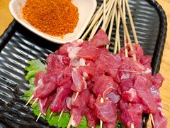 秘制鲜切羊肉串-禾记花园涮肉餐厅
