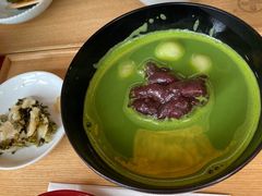 温抹茶白玉ぜんざい-中村藤吉(本店)