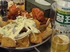 炸鸡一半一半-富乐满韩国正宗炸鸡韩国料理(虹泉路店)