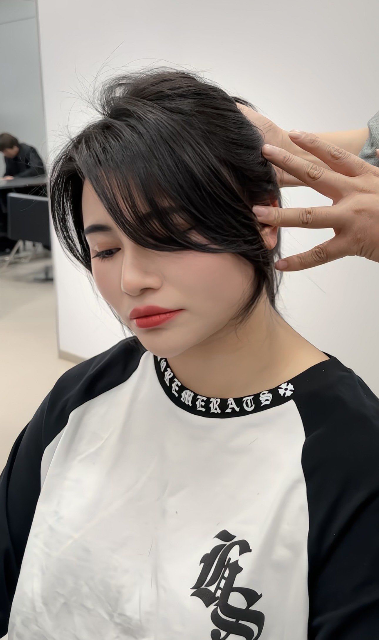 适合圆脸方脸女生的刘海真的太瘦脸了