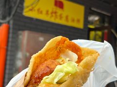 -小红车炸蛋葱油饼