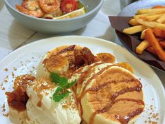 肉桂苹果焦糖香蕉舒芙蕾松饼-娜娜家•Nana's restaurant(国金汇店)