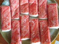 招牌生吃蟹肉-东镇老火锅(长春路首店)