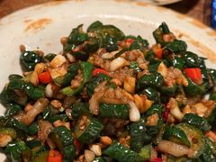 黄瓜皮炒肉末-富桂厨房