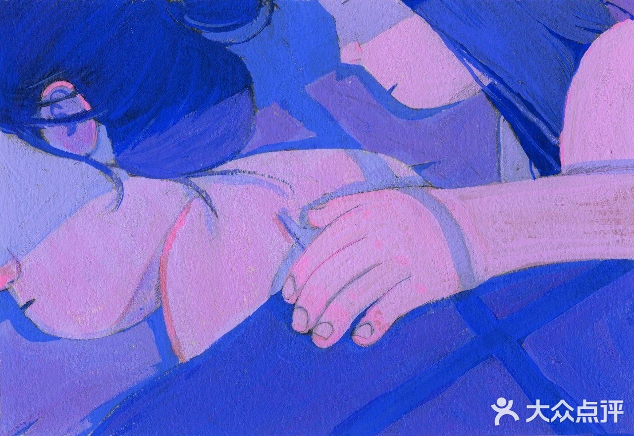大面积冷色调，柔和的阴影与悲伤🌟