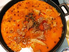 自制不老牛肉汤锅-付掌柜在成都·热炒砂锅集(金禾店)