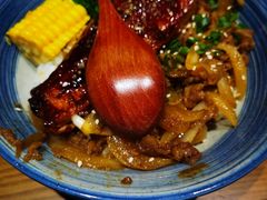 牛肉鳗蒲烧双拼丼-渔寿司·日本料理(艾尚天地店)