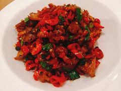 老干妈炒猪脚皮-湘肠香火锅店(团结湖店)