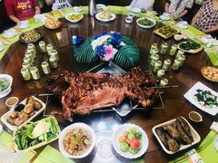 烤全羊-湿地人家坑烤